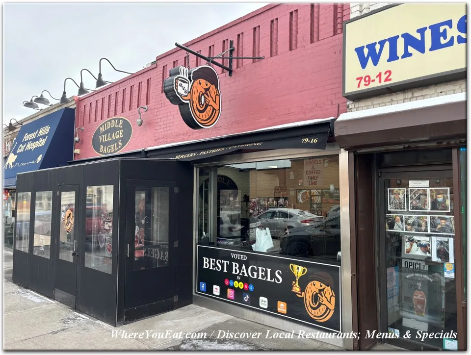 Middle Village Bagels storefront on Eliot Avenue